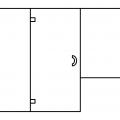 Inline Door with Panel and Half Panel